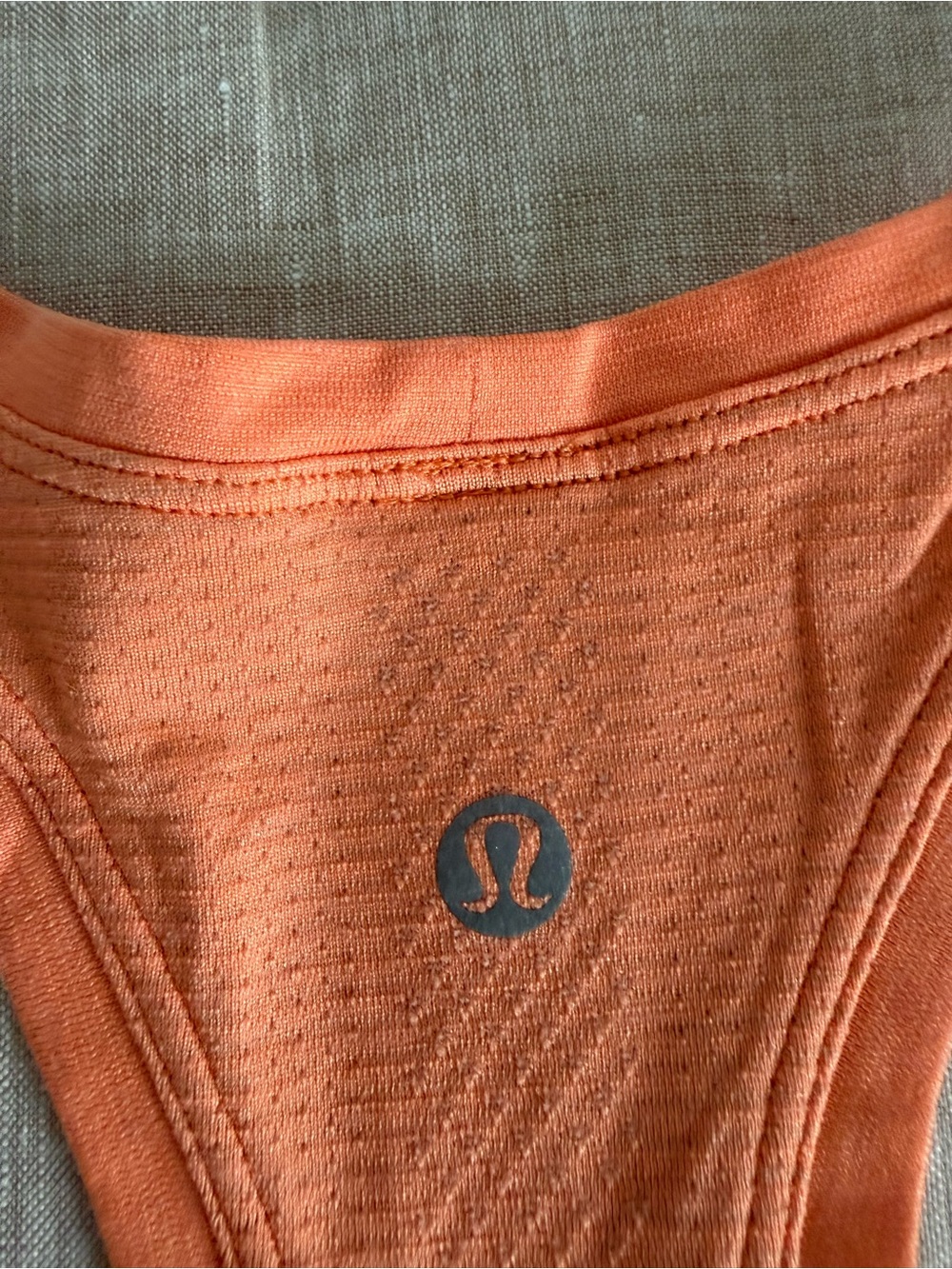 Lululemon Peach Racerback Tank Top Size 10 - Picture 7 of 7